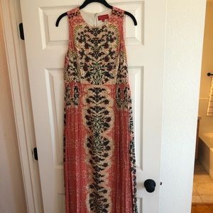 Anthropologie Beaded Maxi Dress
